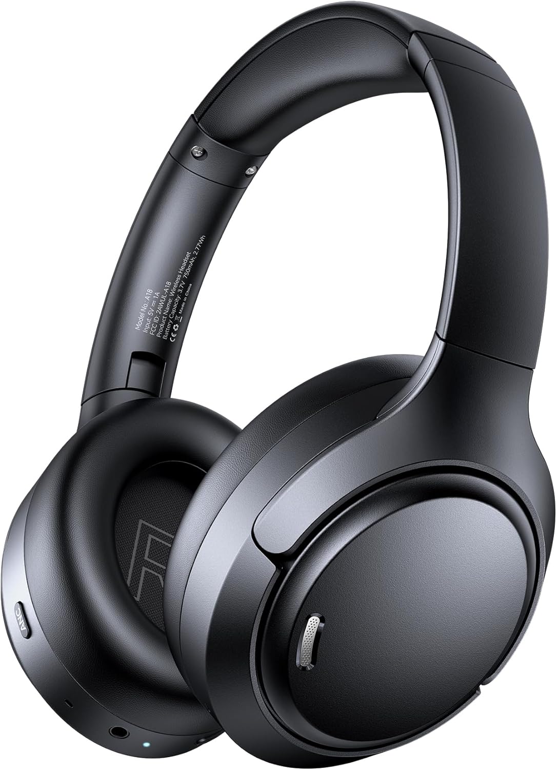 Hybrid Active Noise Cancelling Headphones 120H Long Playtime, 6 ENC Mic, Wireless Over-Ear Bluetooth 6.0 Headphones, Hi-Res Audio, Memory Foam Earcup, Transparency Mode ANC Headphone for Travel Office - Image 8