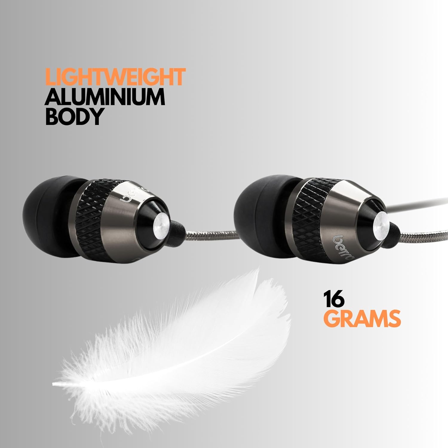 Betron B25 Earphones, Noise Isolating in-Ear Wired Headphones with Strong Bass, Tangle-Free Cord, Lightweight, Carry Case and Soft Earbud Tips, Black - Image 8