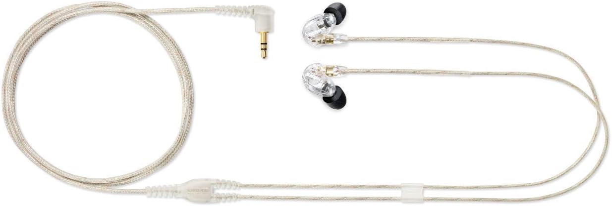 Shure SE215 PRO Wired Earbuds - Professional Sound Isolating Earphones, Clear Sound & Deep Bass, Single Dynamic MicroDriver, Secure Fit In Ear Monitor, plus Carrying Case & Fit Kit - Clear (SE215-CL) - Image 3