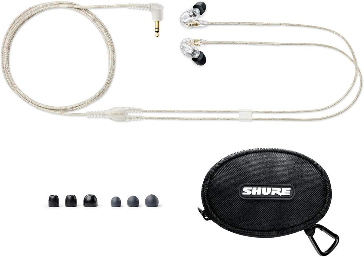 Shure SE215 PRO Wired Earbuds - Professional Sound Isolating Earphones, Clear Sound & Deep Bass, Single Dynamic MicroDriver, Secure Fit In Ear Monitor, plus Carrying Case & Fit Kit - Clear (SE215-CL) - Image 4